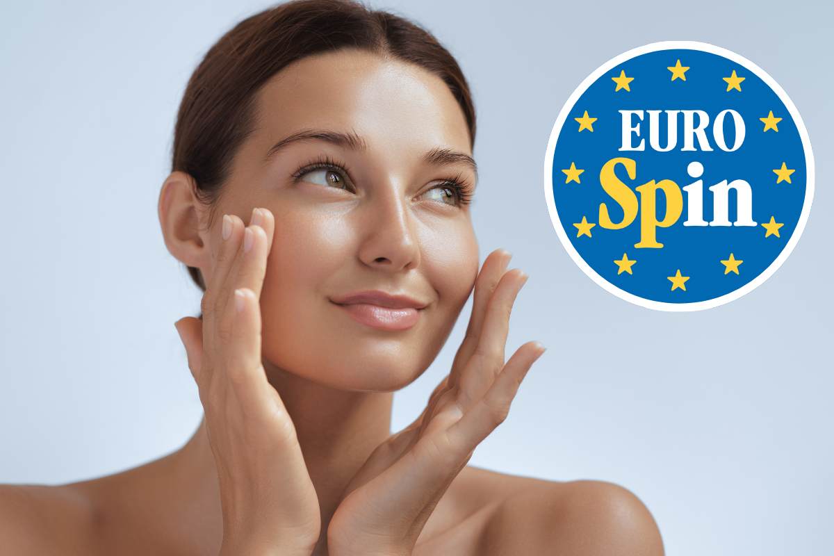 viso donna e logo eurospin