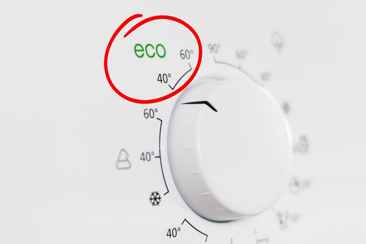 comando eco su una lavatrice