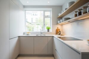 una cucina piccola ma ben organizzata
