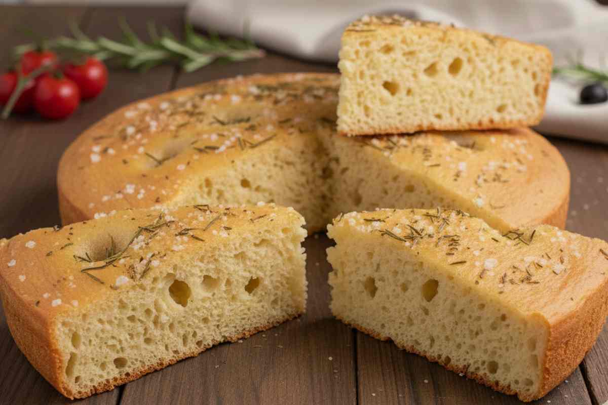 focaccia a fette lievitata