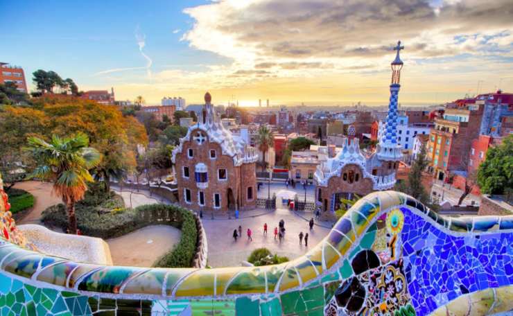 una veduta di barcellona