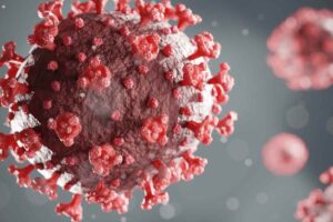 icona di Coronavirus che fluttua