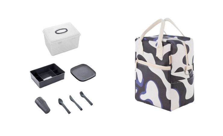 set per il pranzo e zaino termico