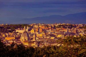 gianicolo vista su roma