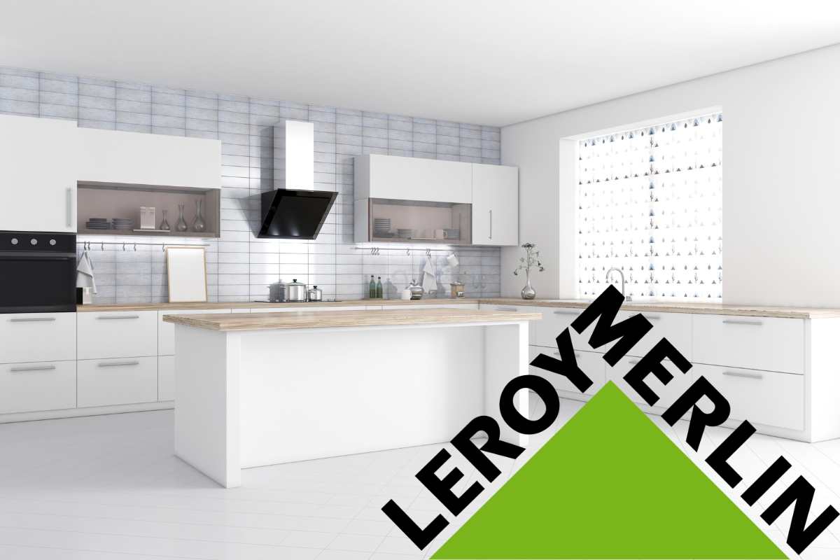 cucina e logo Leroy Merlin