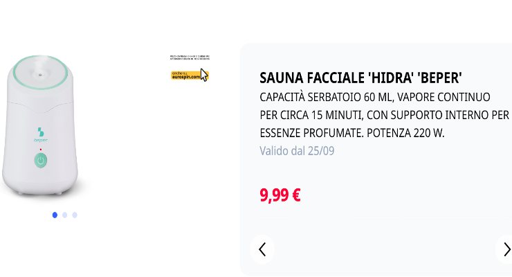 sauna facciale 