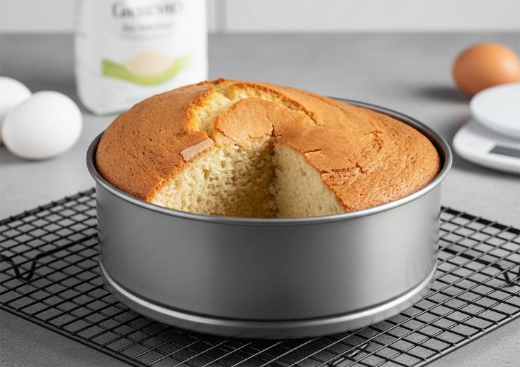 torta lievitata solo da un lato
