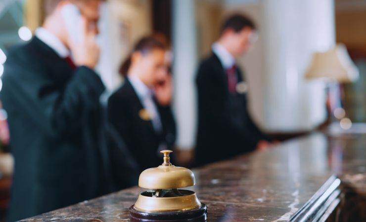 reception di un hotel
