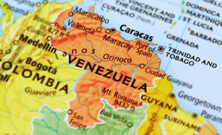 mappa venezuela