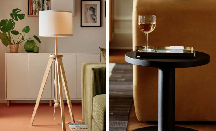 lampada e tavolino Ikea