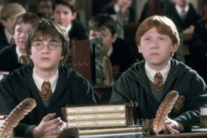 una scena della saga di harry potter