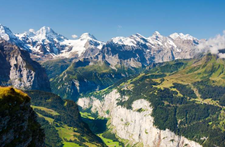 la valle svizzera di Lauterbrunnental